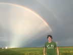 Double rainbow after the eclipse